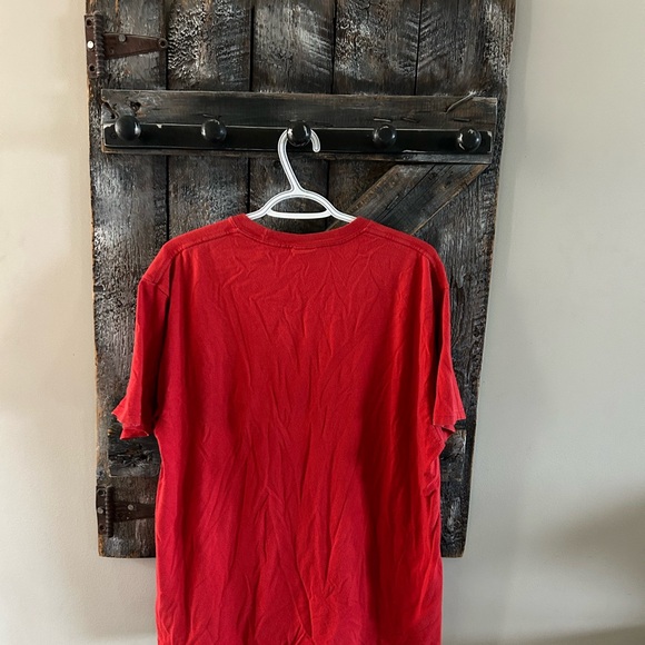 Stussy Bold Red Tee with Yellow Logo - Picture 2 of 3